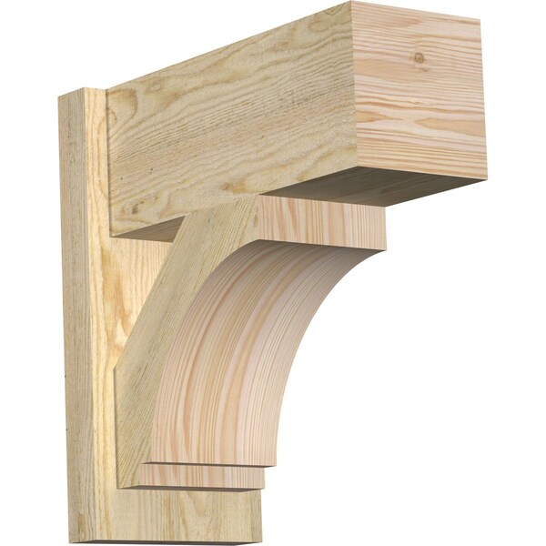 Ekena Millwork Imperial Block Rough Sawn Outlooker, Douglas Fir, 8"W x 18"D x 18"H OUT08X18X18IMP05RDF - main